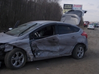 На окружной дороге в Ярославле столкнулись два автомобиля