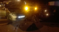 Два человека пострадали в тройном столкновении