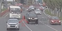 На Московском проспекте у маршрутки на ходу отвалилось колесо