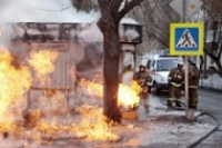 В Ярославле во время пожара в ларьке сгорел сторож