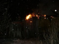 В деревне Мятежево сгорел второй этаж деревянного дома