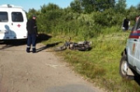 В Рыбинске не справился с управлением мотоциклист