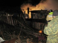 В Рыбинске огонь уничтожил баню