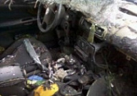 Ночной пожар в автомобиле