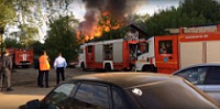 На "Пятерке" горел расселенный дом