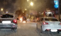На Московском проспекте автомобиль вспыхнул во время движения