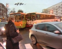 Столкнулись два рейсовых автобуса