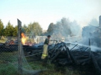 Пожар в Мышкинском районе уничтожил дом