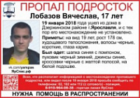 В Ярославле разыскивают 17-летнего юношу
