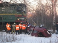 Водитель авто погиб на железнодорожном переезде в Ярославле