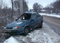 В Рыбинске движению двух «Лад» помешали столбы