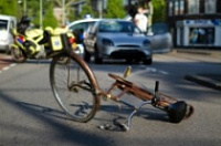 В Брагино велосипедист попал под колеса иномарки