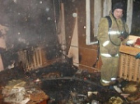 Пожар в Красных Ткачах вспыхнул посреди ночи