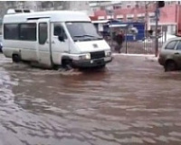 В Заволжском районе произошел потоп