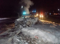 В Ростове сгорел автомобиль