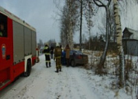В Рыбинске иномарка вылетела на обочину и «припарковалась» у дерева