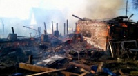 Крупный пожар в Заволжском районе уничтожил дом