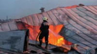 В Некоузском районе загорелось чердачное помещение жилого дома