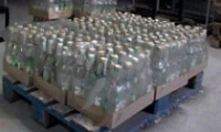 Обнаружен склад поддельного алкоголя.